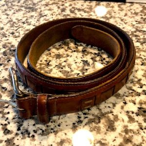 Brown Leather Fossil Belt, size 32-36, mens